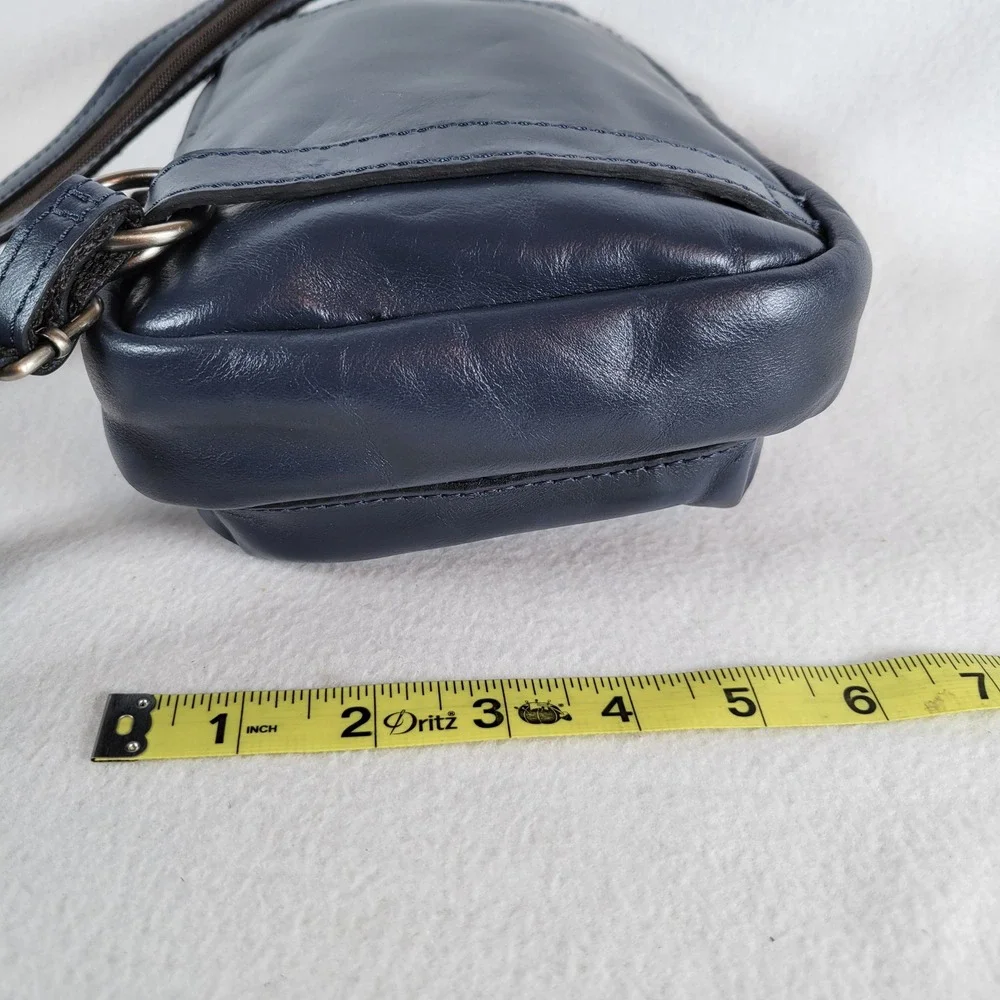 Patricia Nash Womens Annalie Sling Bag Leather Mini Backpack Navy Blue Western